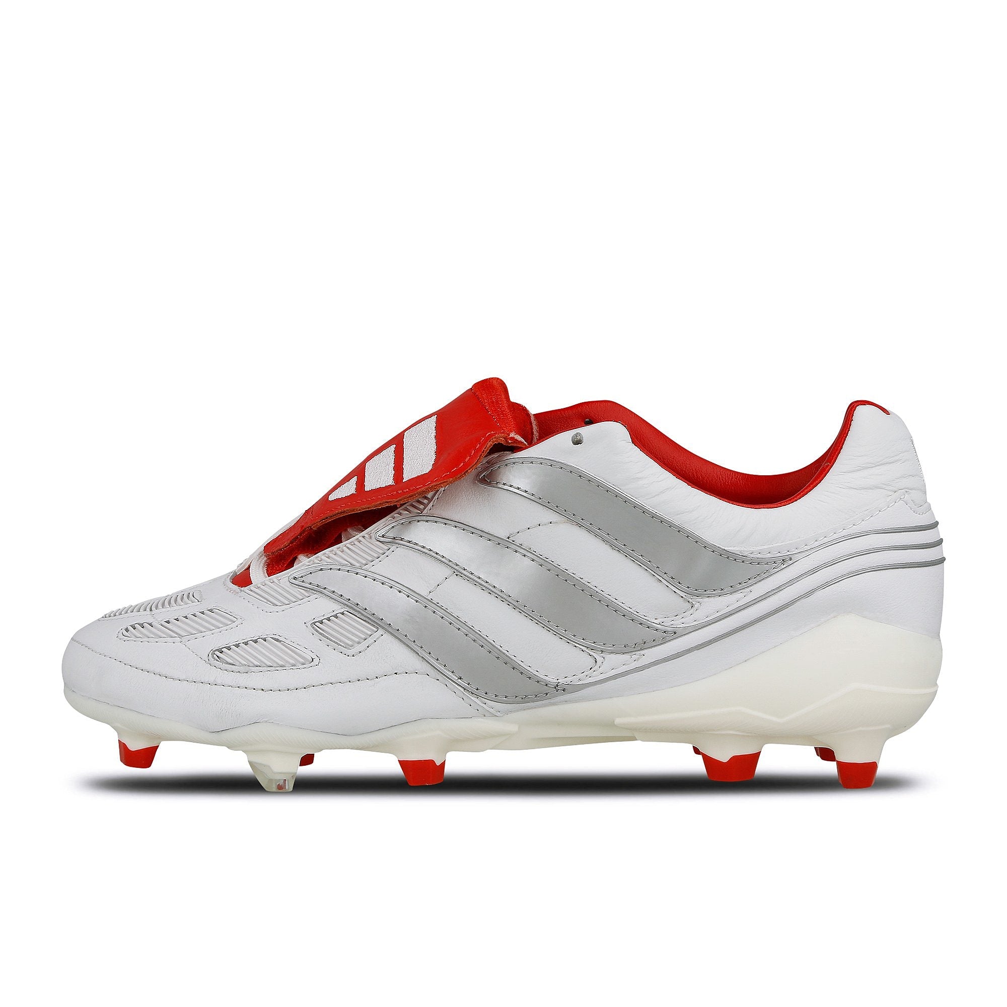 adidas David Beckham x adidas Predator Precision FG Footwear White-Silver Metallic-Predator Red Sneakers F97223 | Overkill