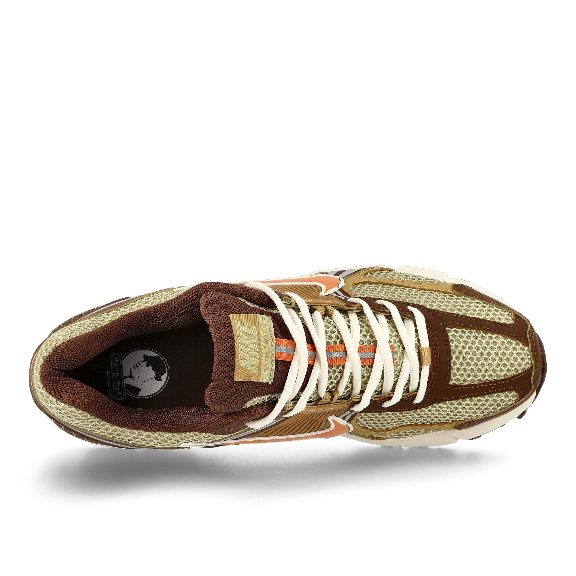 Nike Zoom Vomero 5 Wheat Grass / Gold Suede - Cacao Wow Low Top Sneakers  Detailfoto | Overkill