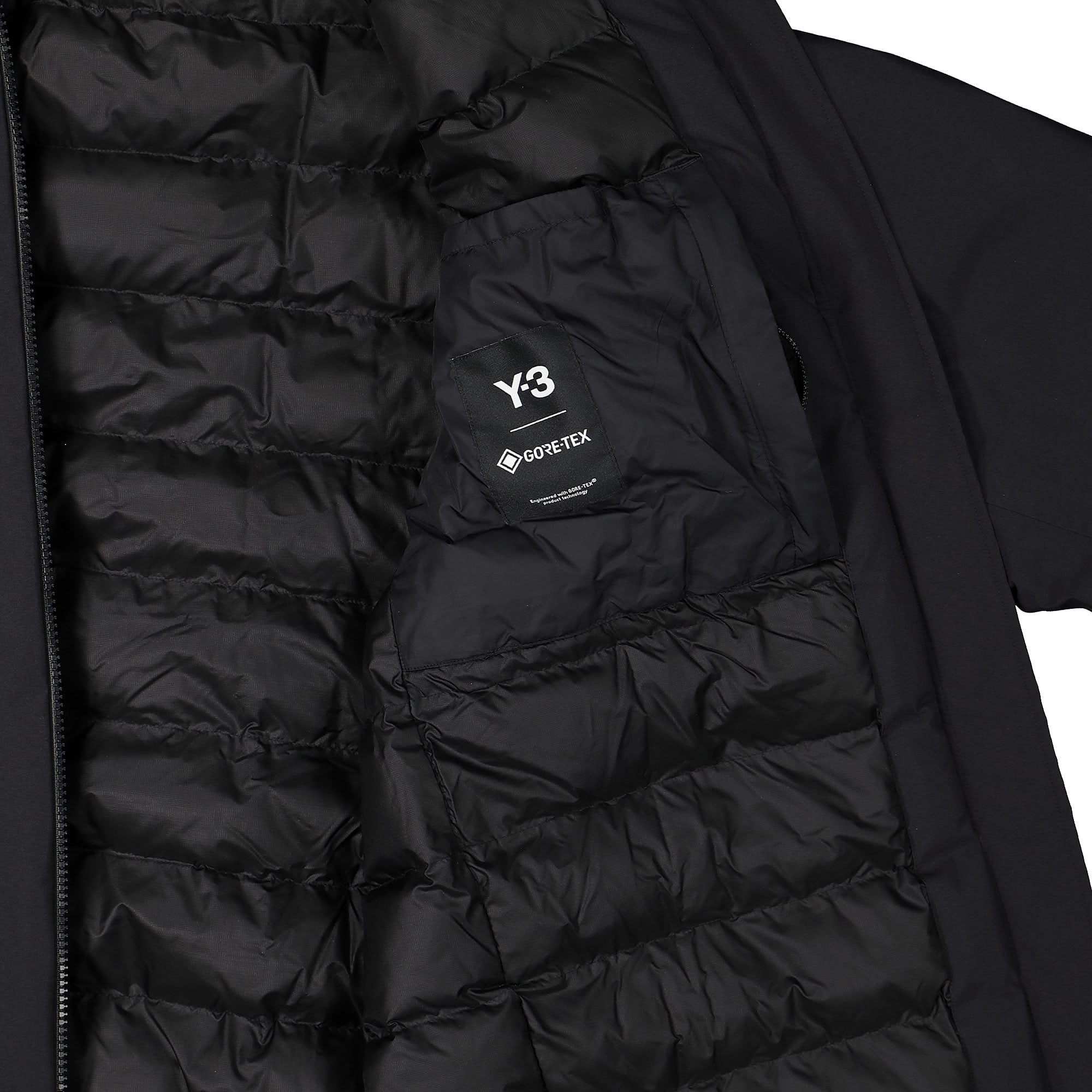 Y-3 W GTX Hooded Down Parka Black Parkas Detail view 1 | Overkill