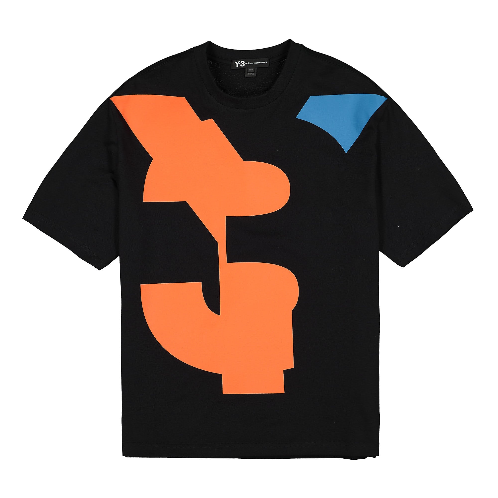 Y-3 Varsity Tee Black / Icon Orange / Adi Dassler Blue T-Shirts FJ0332 | Overkill