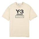 Y-3 Stacked Logo SS Tee Ecru T-Shirts FJ0410 | Overkill
