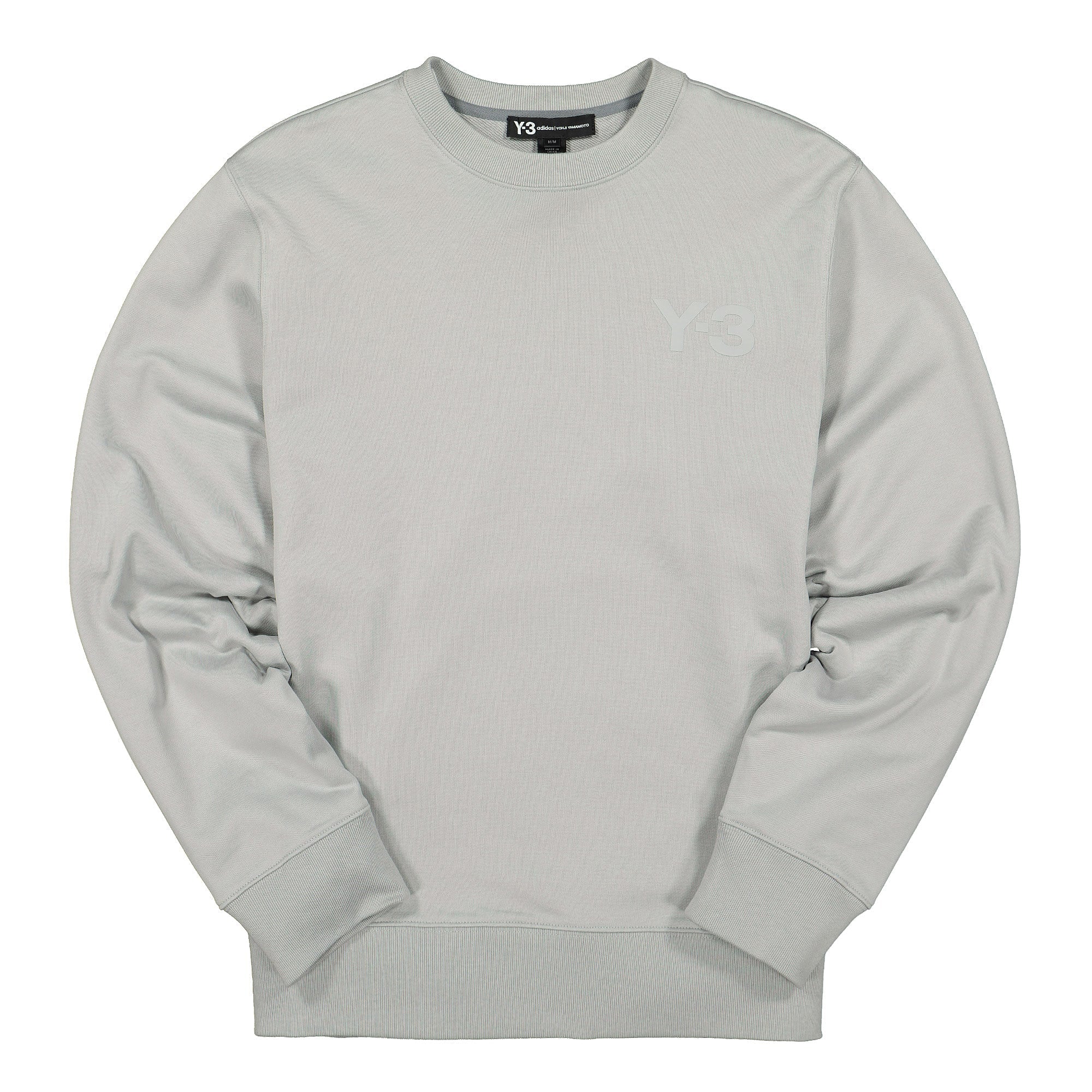 Y-3 Logo Crew Sweater Archive Grey Sweatshirts FJ0428 | Overkill