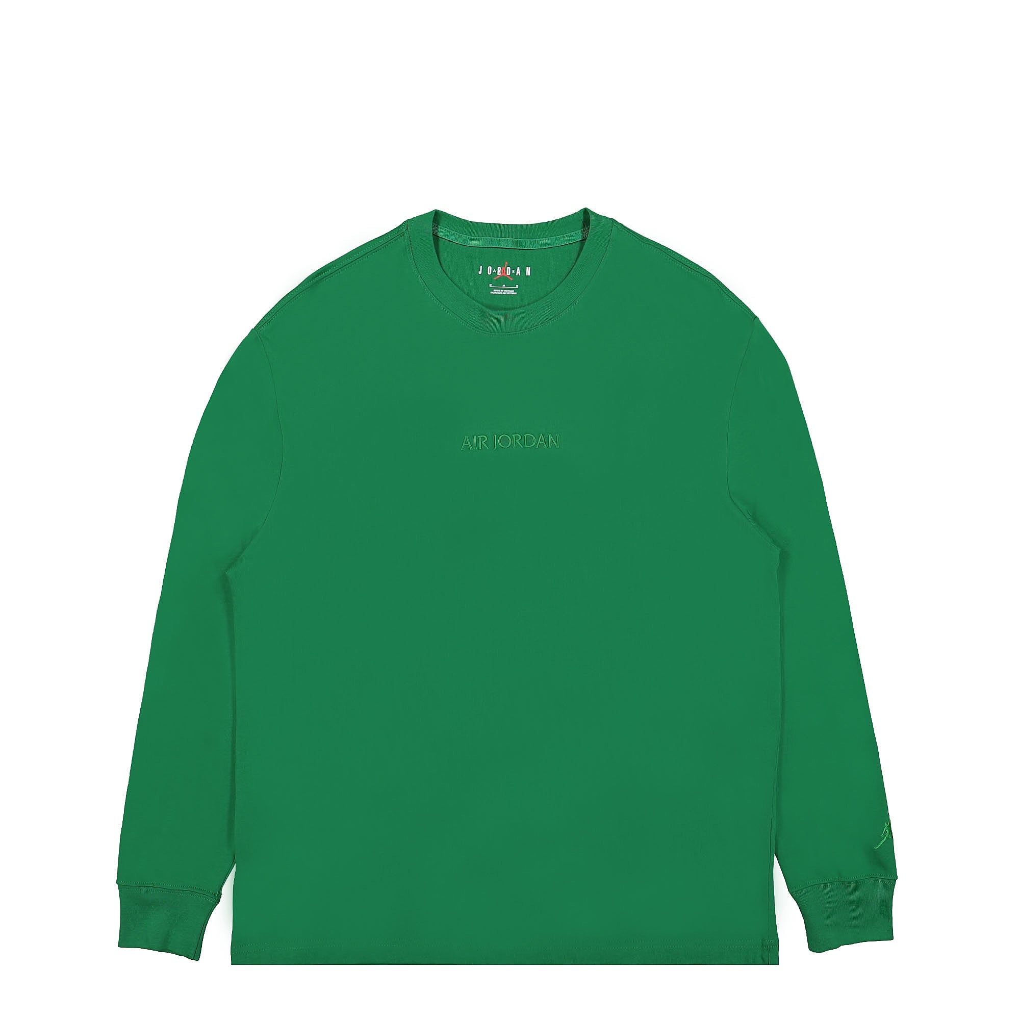 Jordan Air Jordan Wordmark Long Sleeve Shirt Pine Green Shirts FJ0702 302 | Overkill