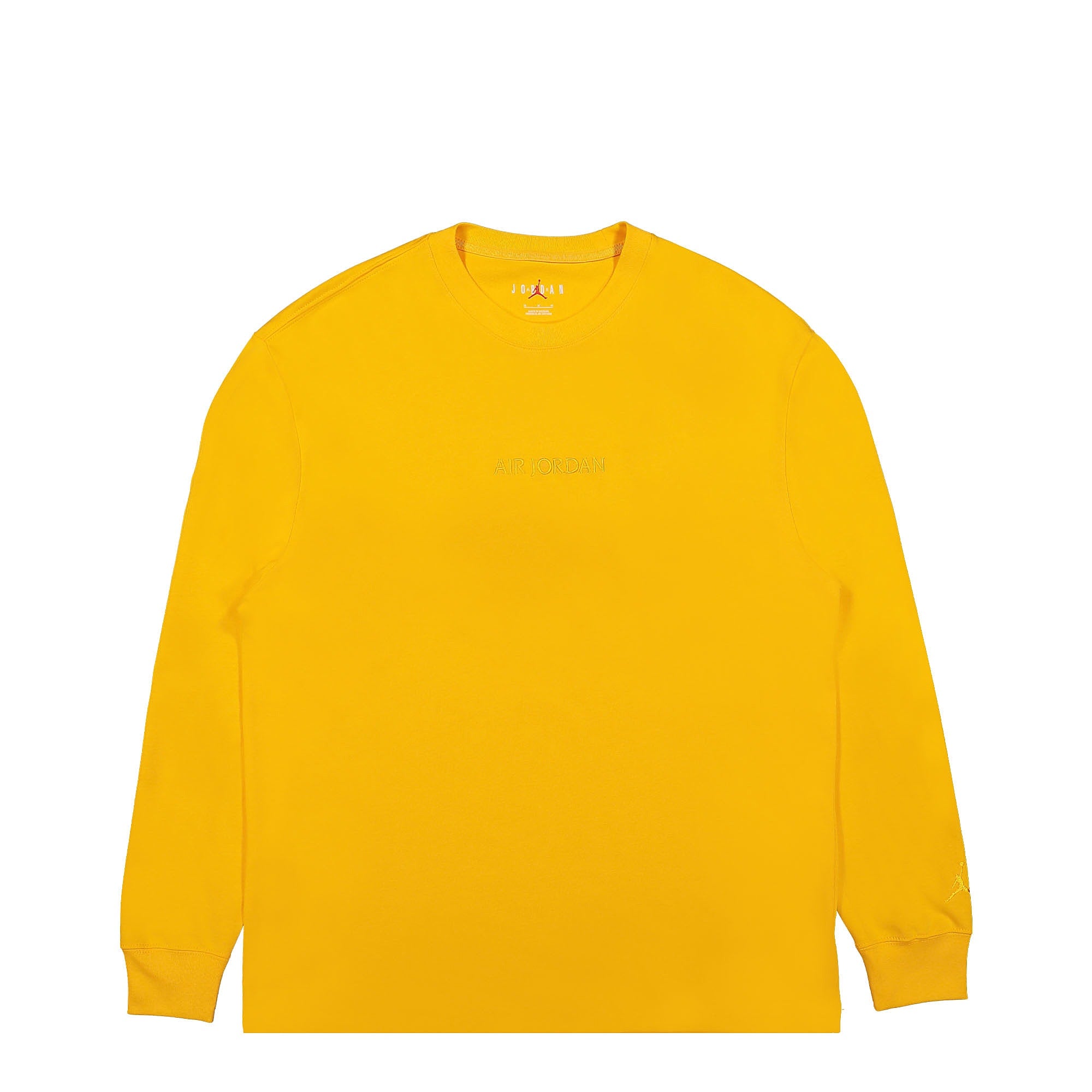 Jordan Air Jordan Wordmark Long Sleeve Shirt Uni Gold Shirts FJ0702 739 | Overkill