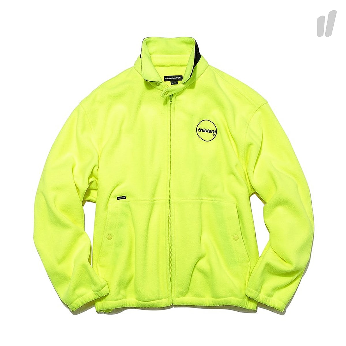 thisisneverthat Fleece Zip Jacket Neon Fleece Jackets TN17FOW011NN | Overkill