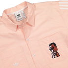 adidas Unity Press x adidas REF Shirt Blush Pink Shirts Close-up | Overkill