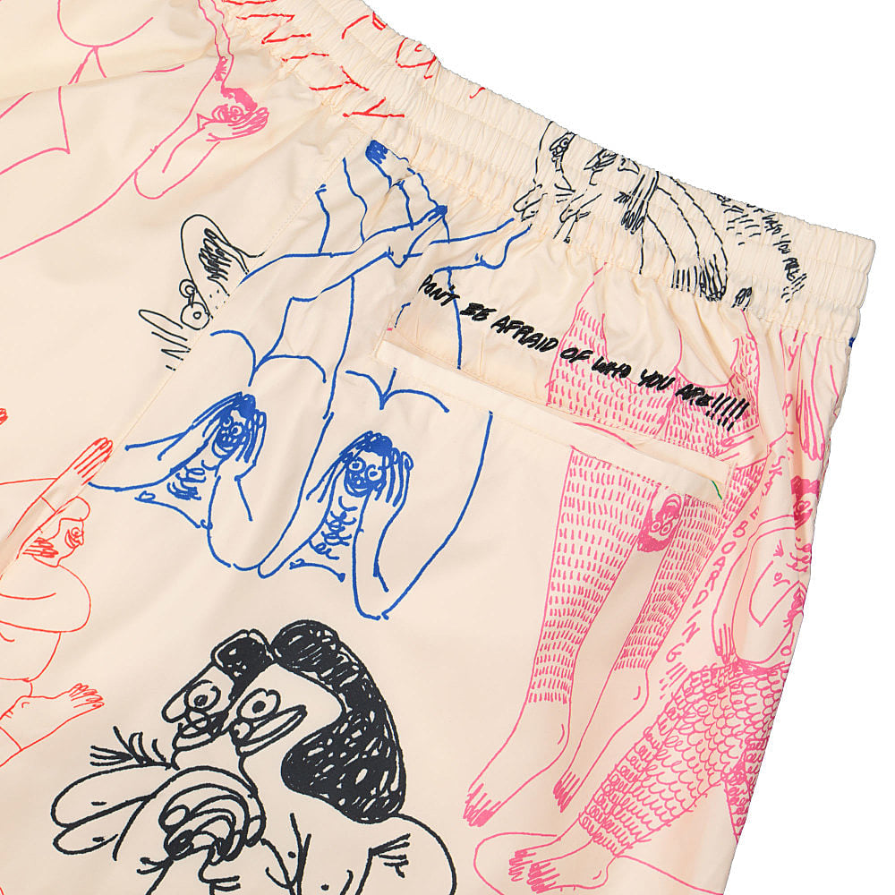 adidas Unity Press x adidas Short Ecru Tint / Multicolor Shorts Detailfoto | Overkill
