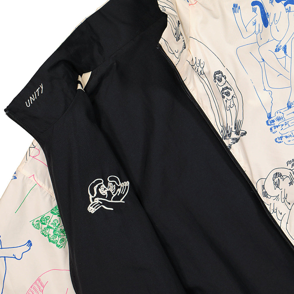 adidas Unity Press x adidas Reverse Jacket Black / Multicolor / Ecru Tint Jackets Detail view 1 | Overkill