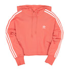 adidas Wmns Cropped Hood Trace Scarlet S18 / White Hoodies FM3274 | Overkill