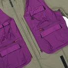 adidas Terrex Capsule 3In1 Stretch Jacket Legacy Green / Glory Purple Jackets Close-up | Overkill