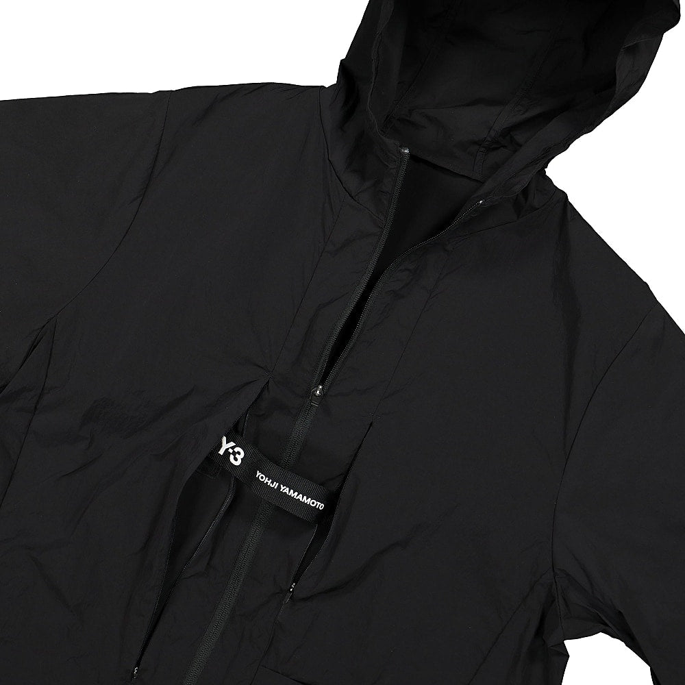 Y-3 Travel Nylon Parka Black Parkas Close-up | Overkill