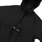 Y-3 Travel Nylon Parka Black Parkas Close-up | Overkill
