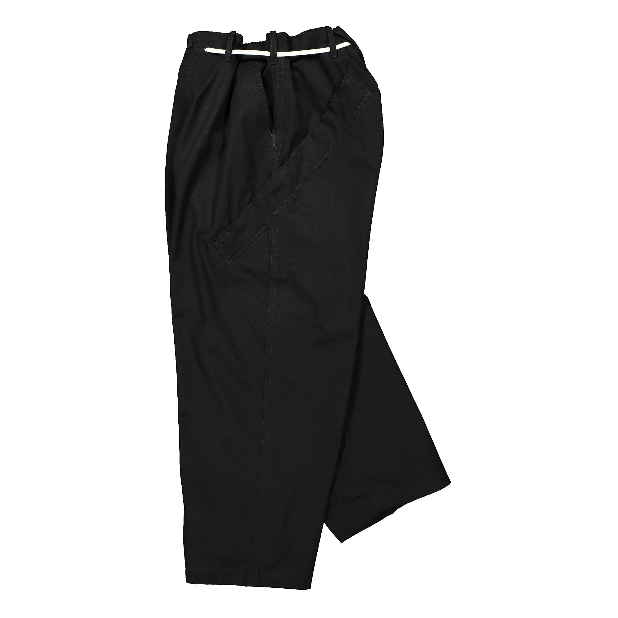 Y-3 M WW Wide Pants Black Casual Pants Close-up | Overkill
