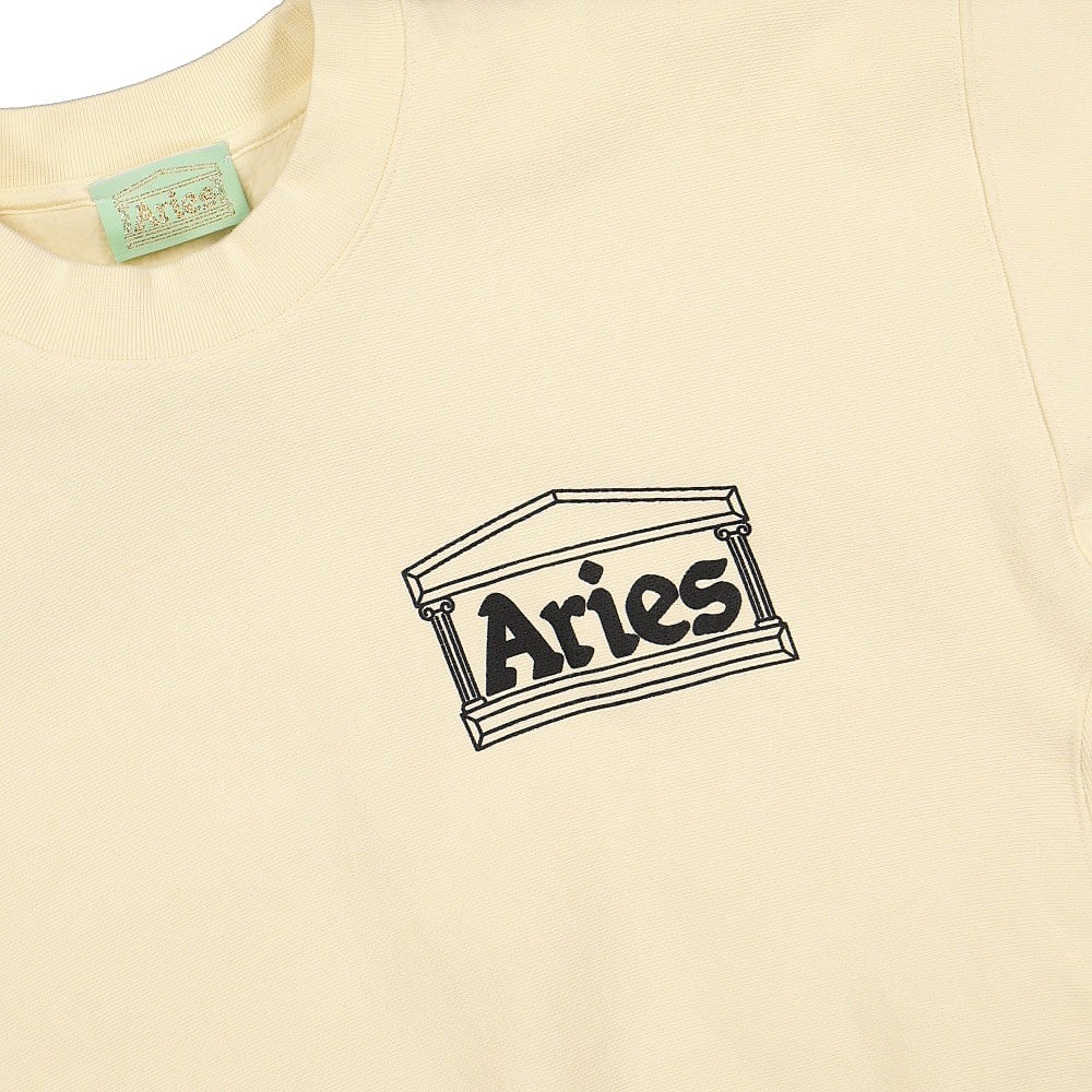 Aries Premium Temple Sweatshirt Alabaster Sweatshirts Close-up | Overkill