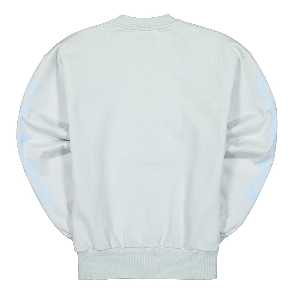 Aries Column Sweatshirt Pale Blue Sweatshirts Material | Overkill