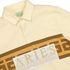 Aries Meandros Rugby Shirt Beige Shirts Close-up | Overkill