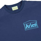 Aries Temple SS Shirt Blue T-Shirts Close-up | Overkill