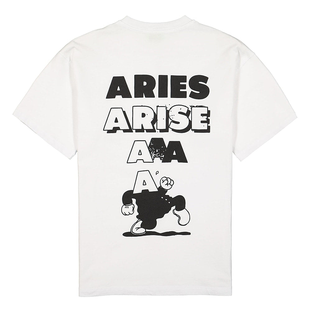 Aries Sad Planet SS Tee White T-Shirts Material | Overkill