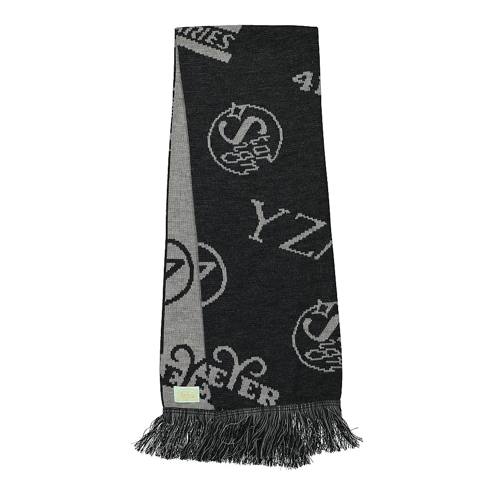 Aries Monogram Scarf Black / Grey Scarves FRAR90015 | Overkill
