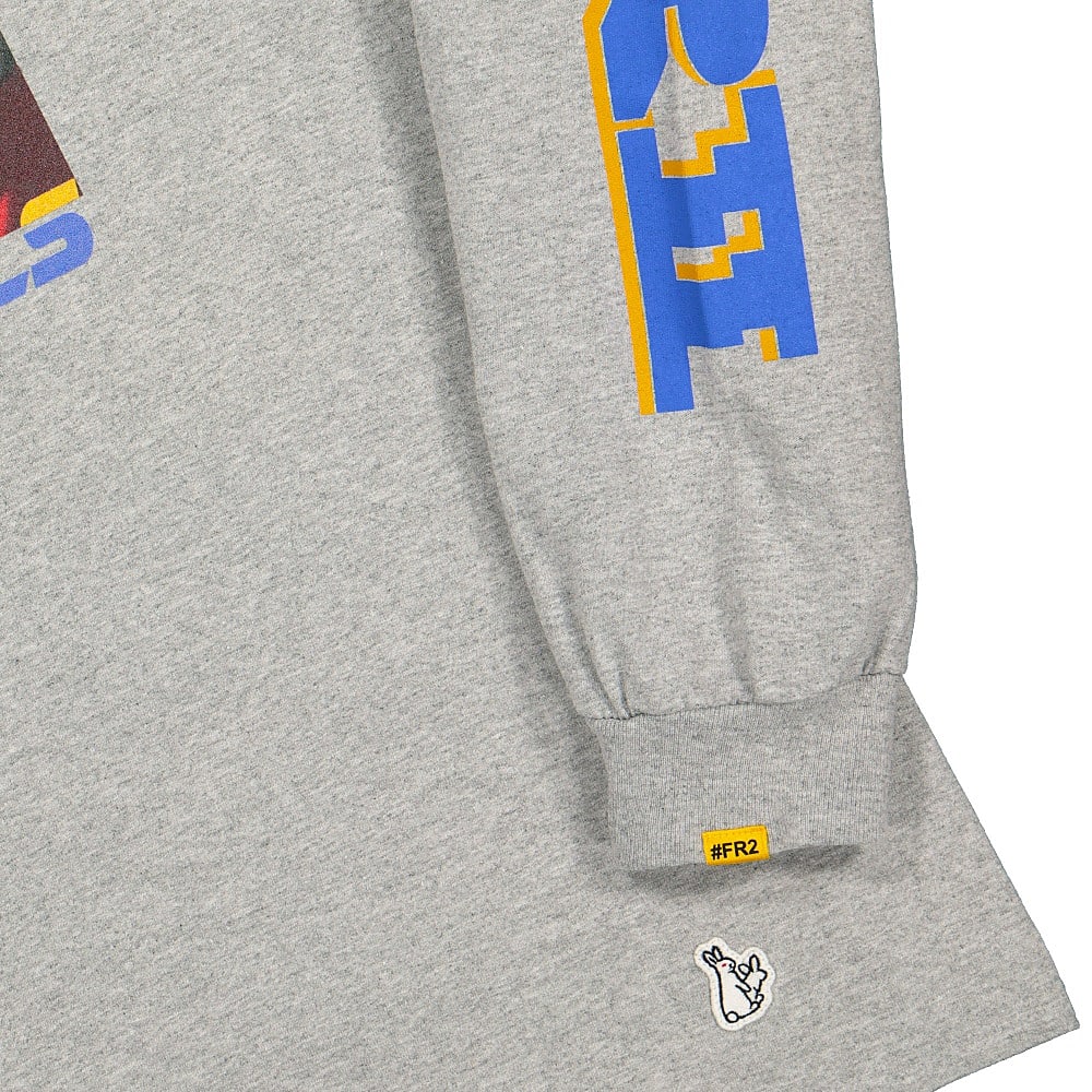 Fucking Rabbits The Finger Longsleeve Tee Grey Longsleeves Detailfoto | Overkill