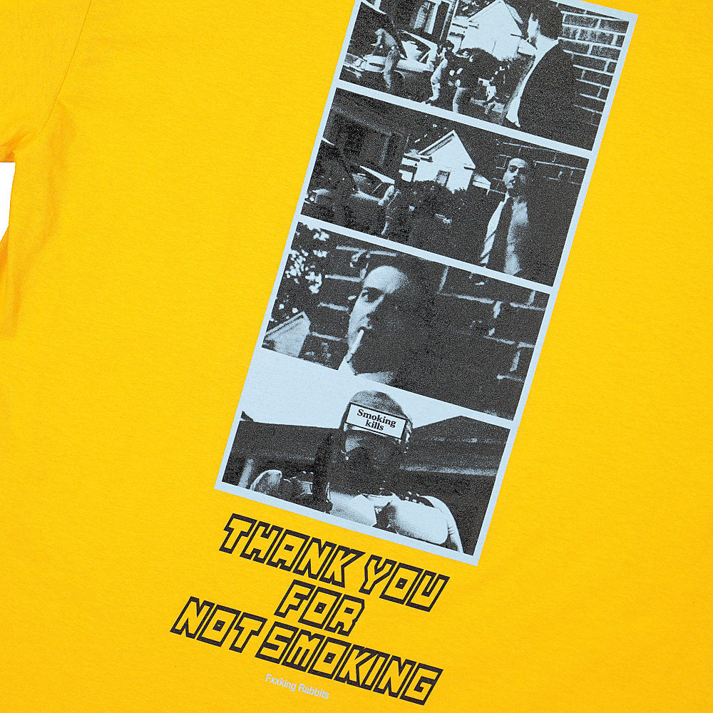 Fucking Rabbits Thank You For Not Smoking Longsleeve Tee Yellow Longsleeves Detail view 1 | Overkill