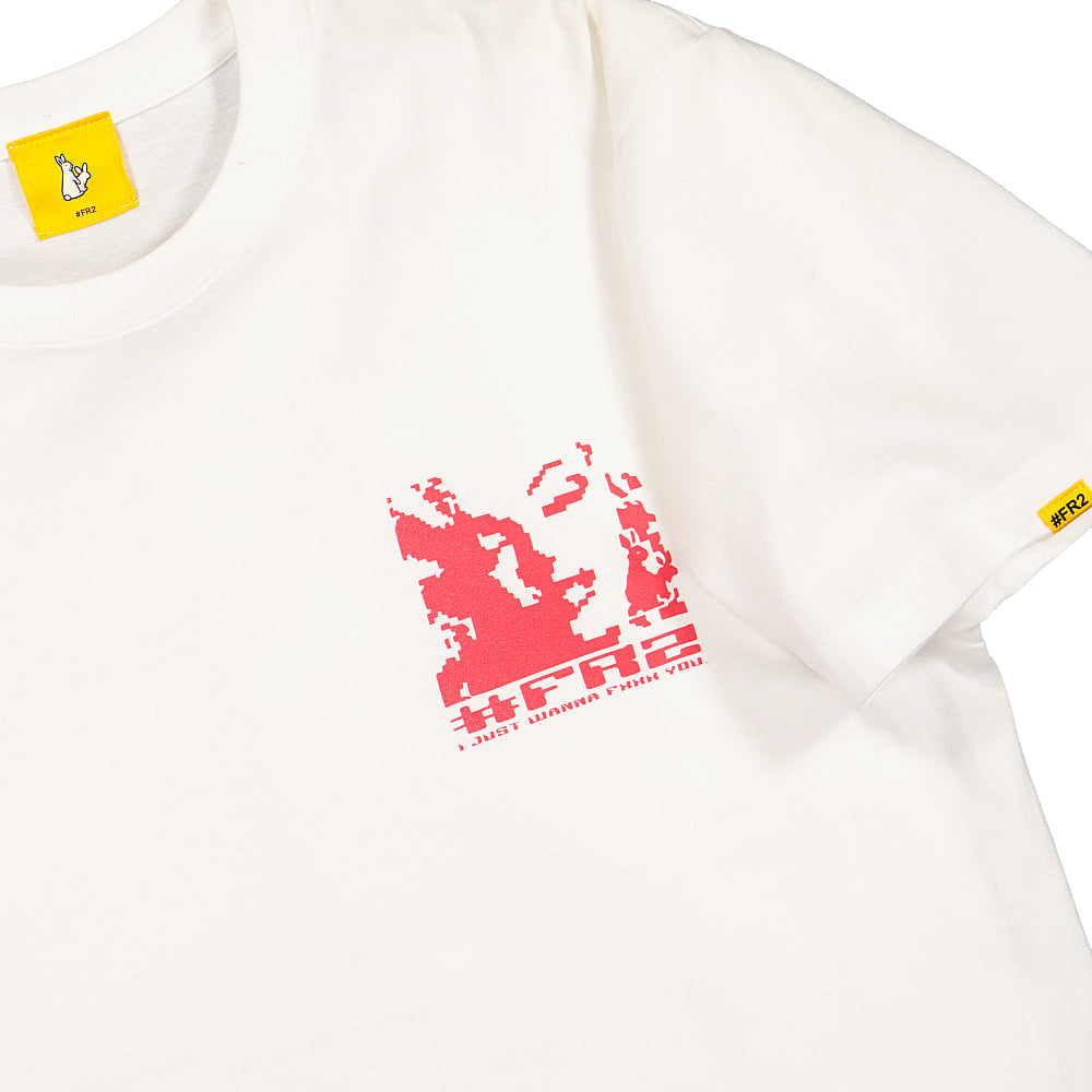 Fucking Rabbits Symbol Tee White T-Shirts Close-up | Overkill