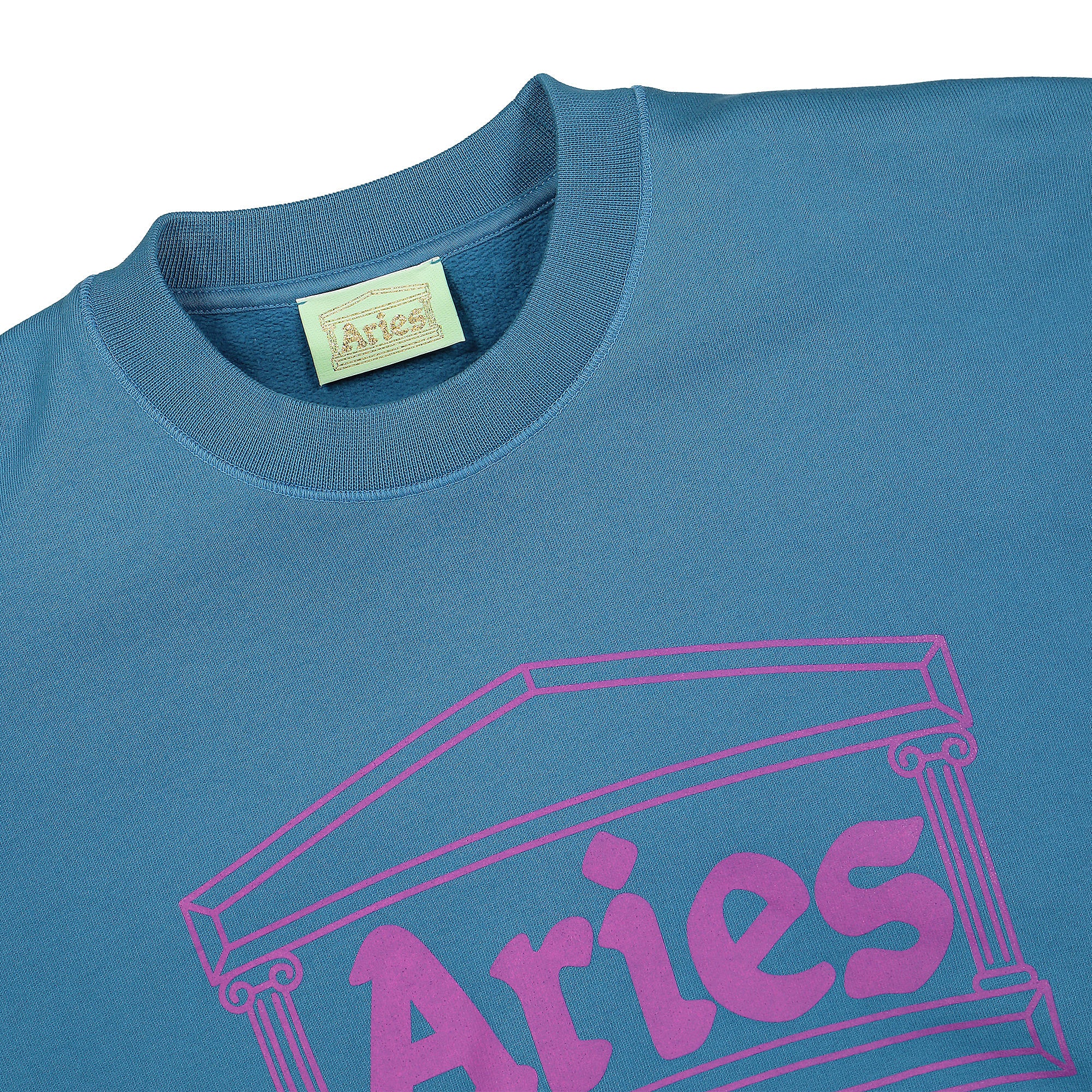 Aries Column Sweatshirt Oil Slick Sweatshirts Close-up | Overkill