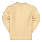 Aries Waffle Knit Jumper Crew Neck Beige Sweatshirts Material | Overkill