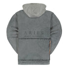 Aries Nylon Hooded Denim Jacket Acid Wash Jackets Close-up | Overkill