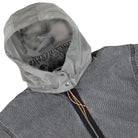 Aries Nylon Hooded Denim Jacket Acid Wash Jackets Detail view 1 | Overkill