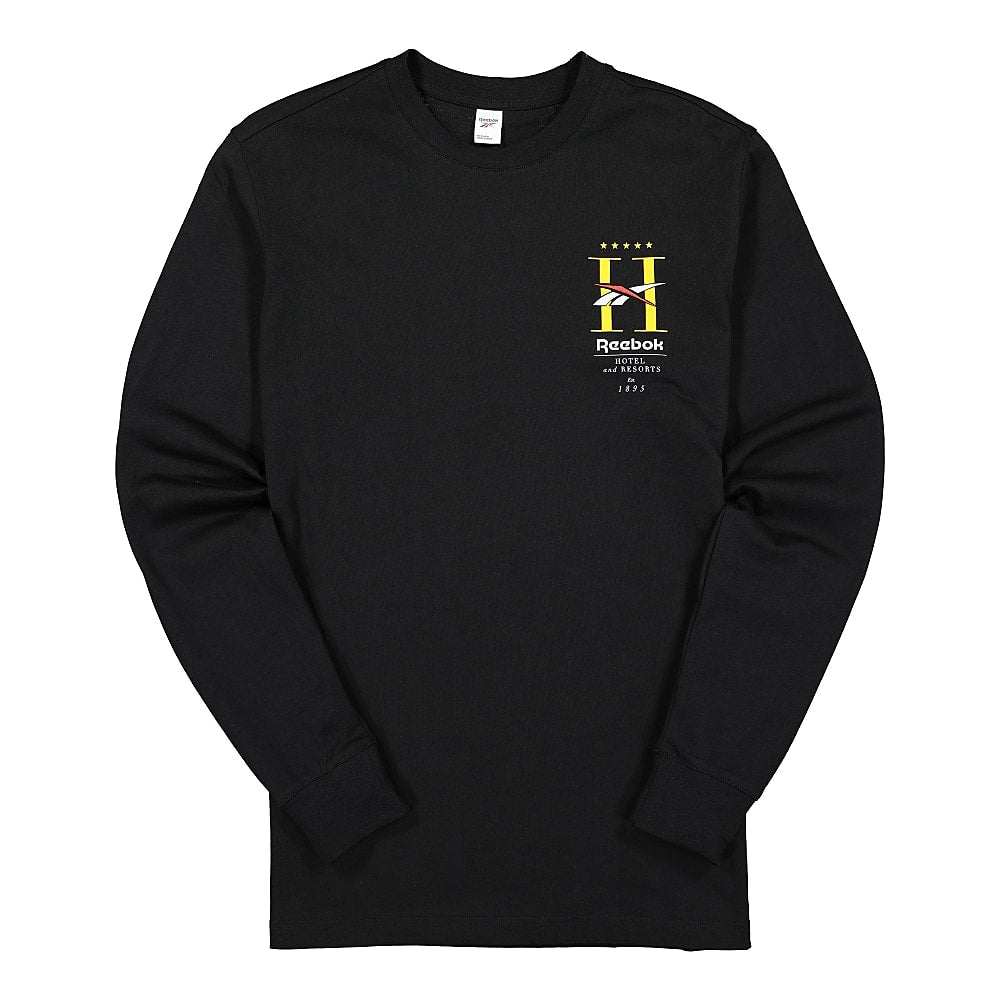 Reebok Classic GP Hotel Longsleeve Tee Black Longsleeves FT7394 | Overkill