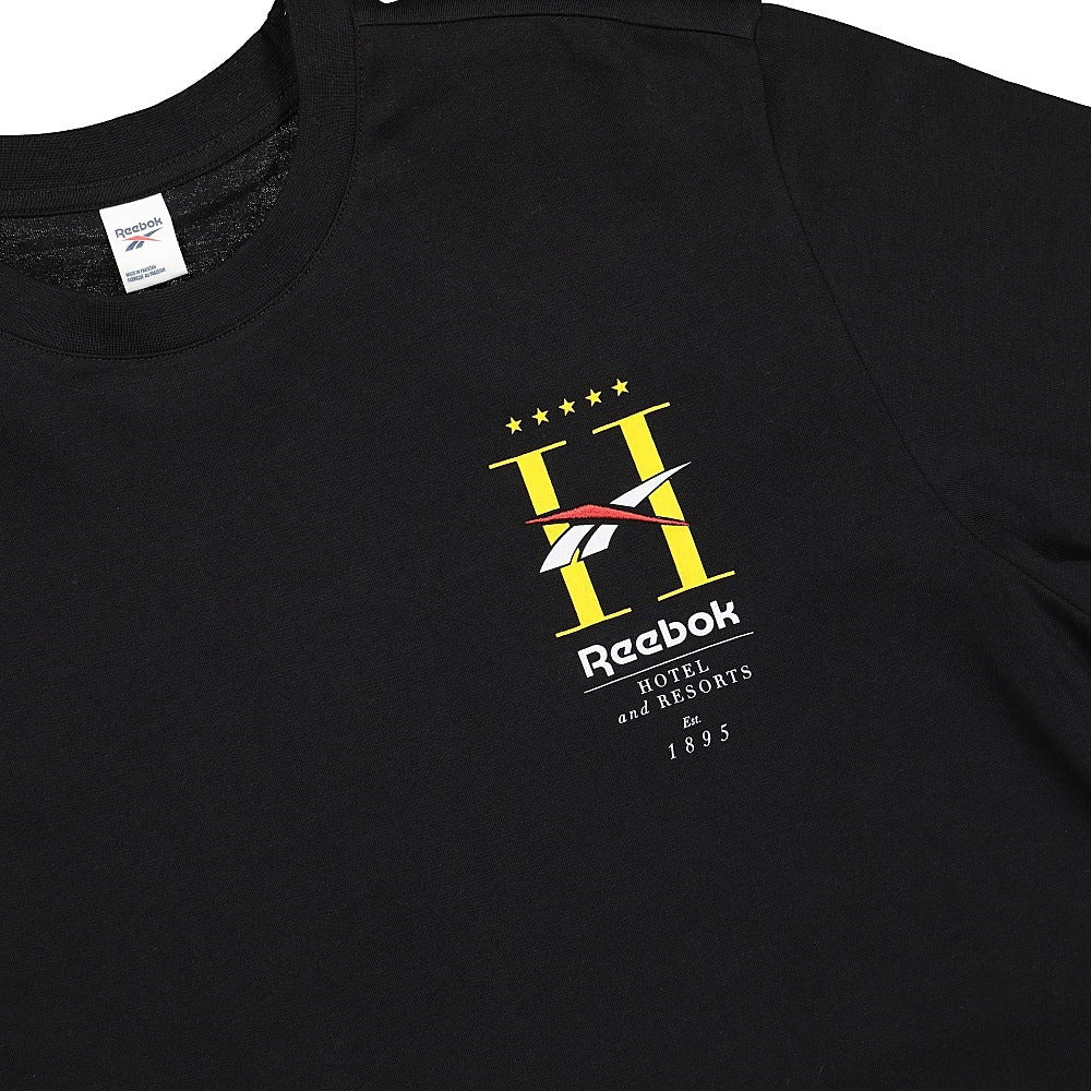 Reebok Classic GP Hotel Longsleeve Tee Black Longsleeves Close-up | Overkill