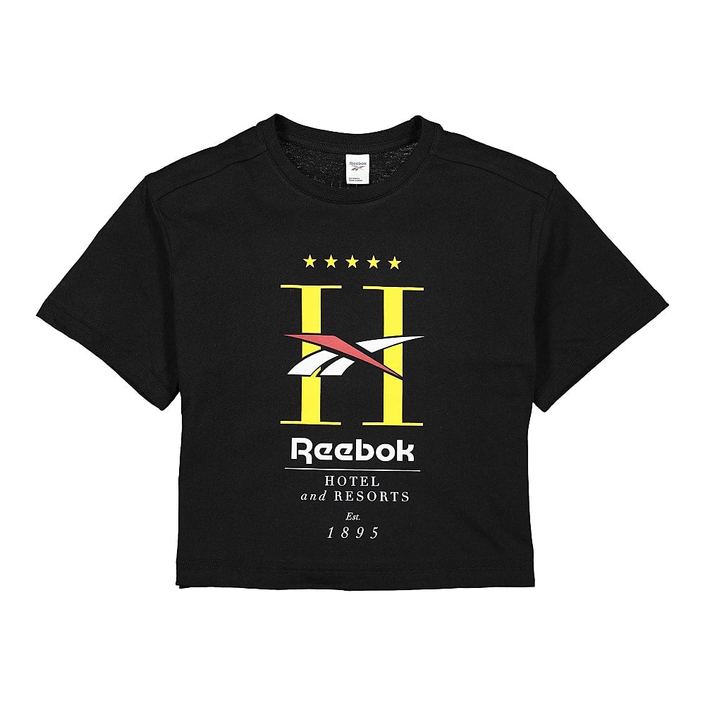 Reebok Wmns Classic GP Hotel Cropped Black T-Shirts FT8159 | Overkill