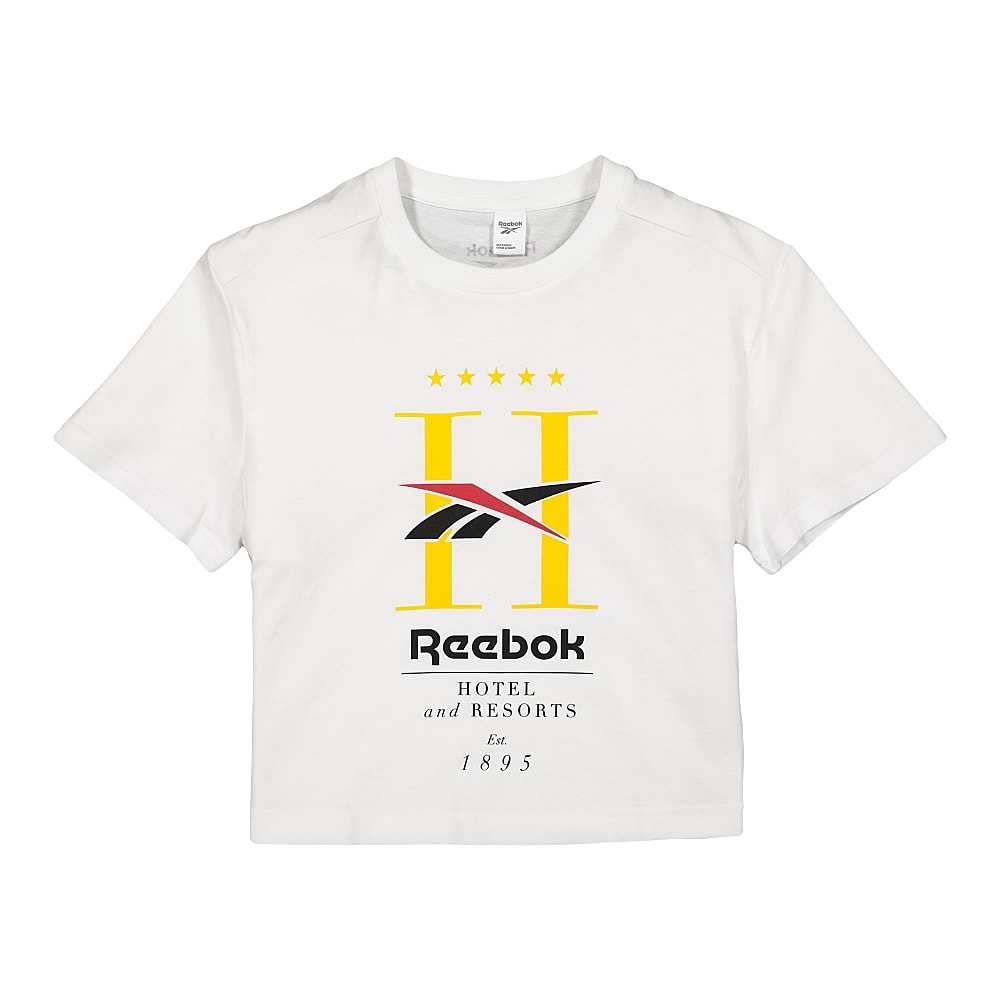 Reebok Wmns Classic GP Hotel Cropped White T-Shirts FT8140 | Overkill