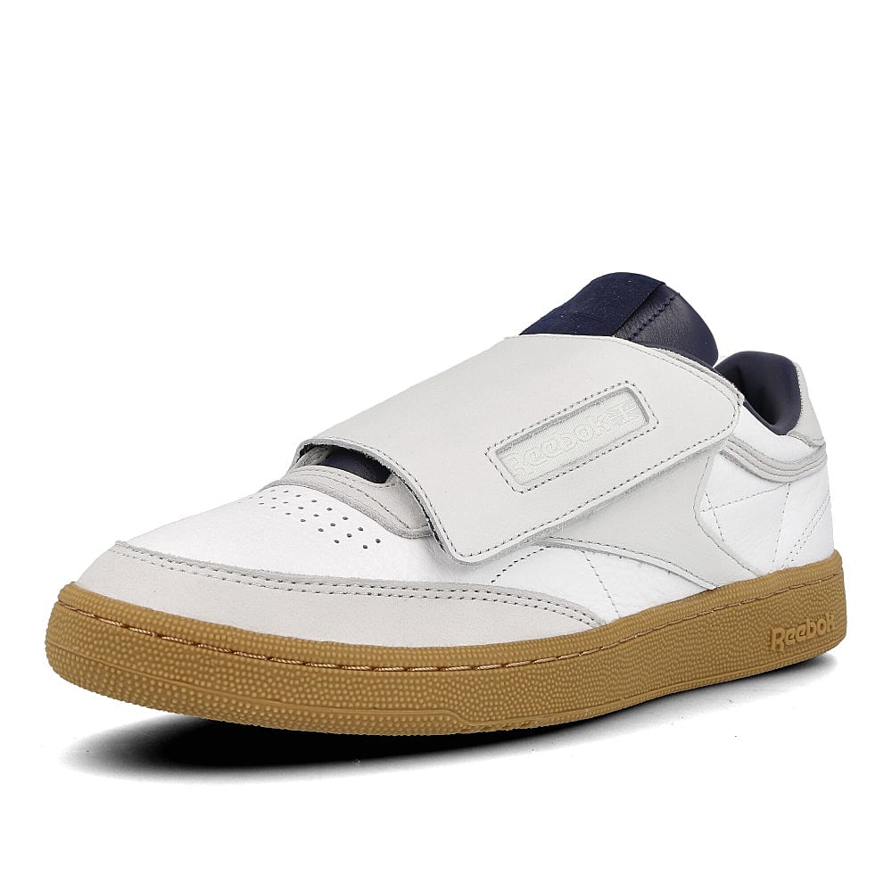 Reebok Nanamica x Reebok Club C Stomper White-True Grey-Collegiate Navy Sneakers  Close Up | Overkill