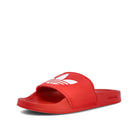 adidas adilette lite Scarlet-Footwear White-Scarlet Slides, Sandals & Slippers  Close Up | Overkill