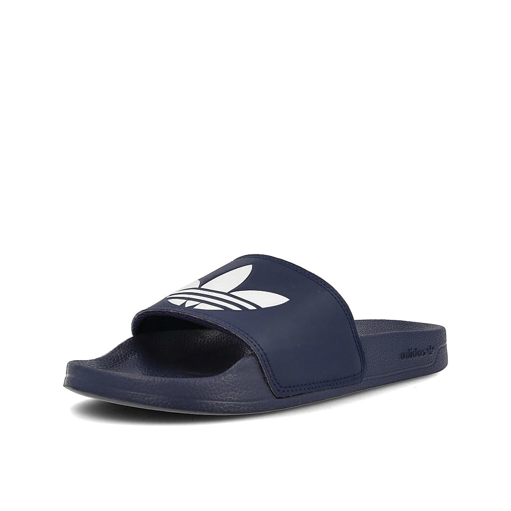 adidas adilette lite Collegiate Navy-Footwear White-Collegiate Navy Slides, Sandals & Slippers  Close Up | Overkill