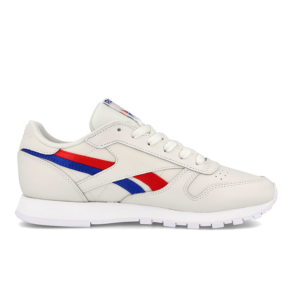 Reebok wmns classic leather Chalk-Vector Red-Vector Blue Sneakers  Silhouette | Overkill