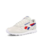 Reebok wmns classic leather Chalk-Vector Red-Vector Blue Sneakers  Close Up | Overkill