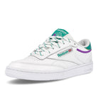 Reebok club c 85 mu White-Emerald-Grape Punch Low Top Sneakers  Close Up | Overkill