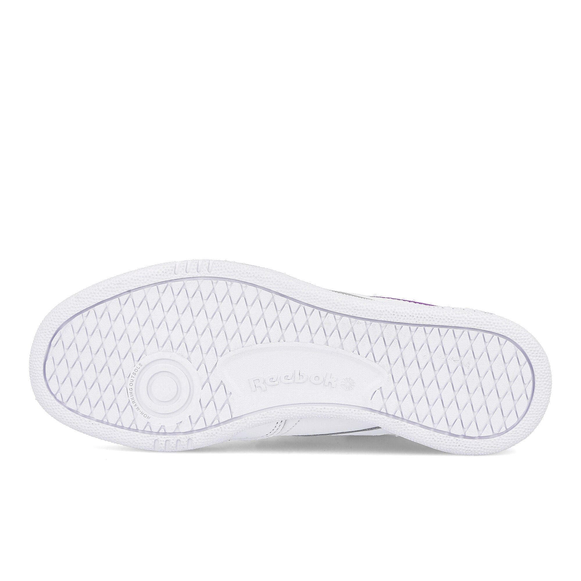 Reebok club c 85 mu White-Emerald-Grape Punch Low Top Sneakers  Detail View 1 | Overkill