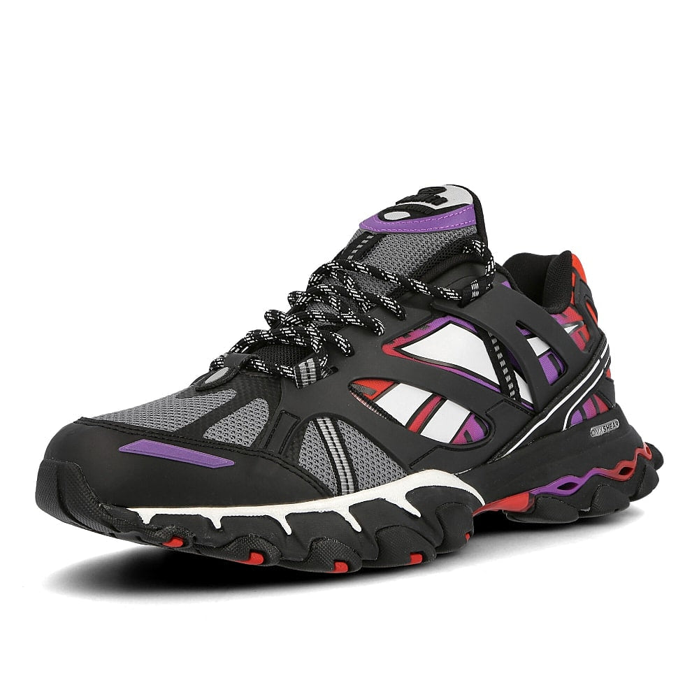 Reebok dmx trail shadow Black-Cold Grey-Scarlet Sneakers  Close Up | Overkill