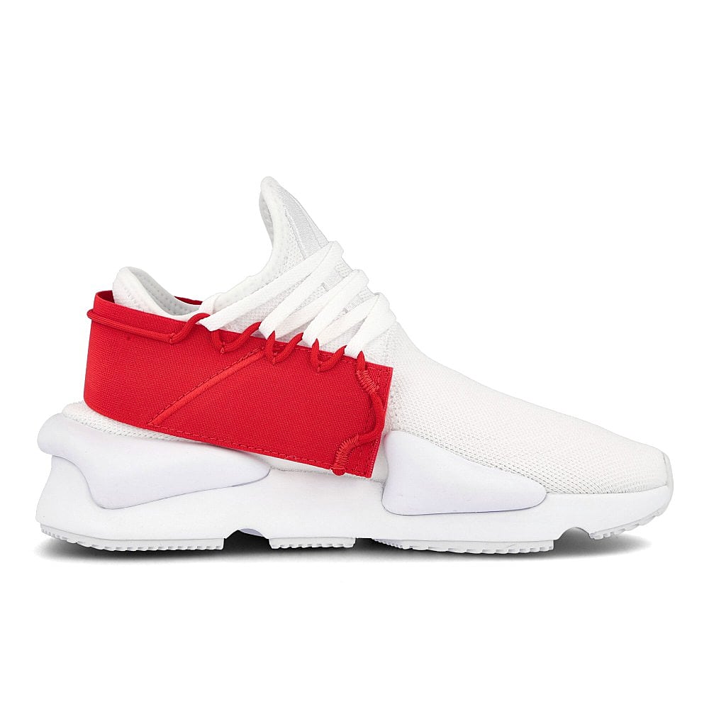Y-3 kaiwa knit Running White-Running White-Red Sneakers  Silhouette | Overkill