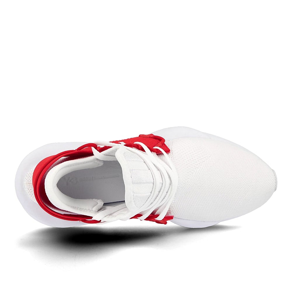 Y-3 kaiwa knit Running White-Running White-Red Sneakers  Detailfoto | Overkill