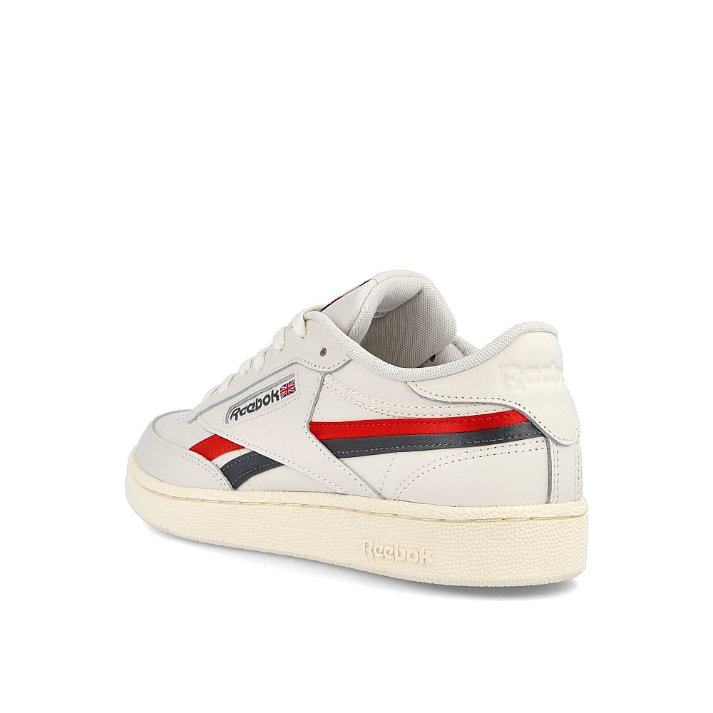 Reebok club c revenge Chalk-Vector Red-True Grey Sneakers  Material | Overkill
