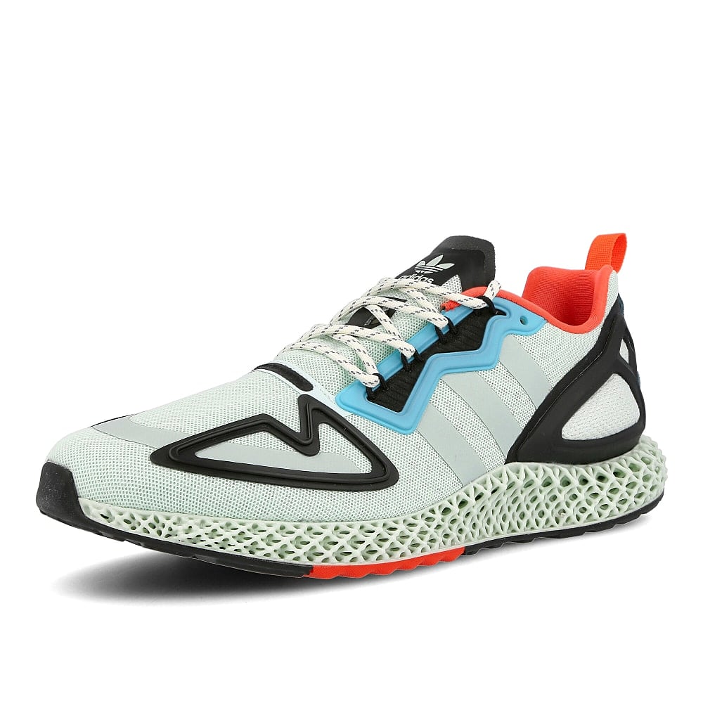 adidas zx 2k 4d Dash Green-Green Tint-Raw Green Sneakers  Close Up | Overkill