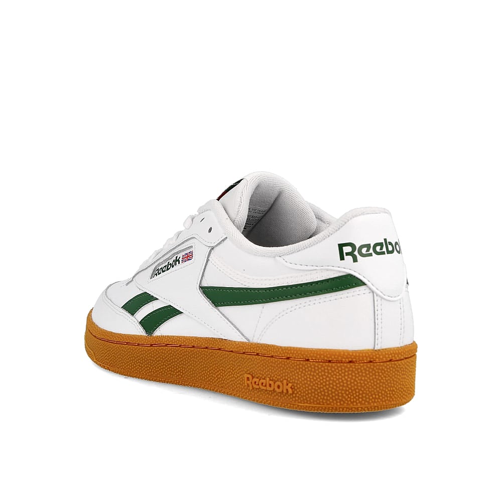 Reebok club c revenge White-Utility Green-Gum Sneakers  Material | Overkill