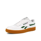Reebok club c revenge White-Utility Green-Gum Sneakers  Close Up | Overkill
