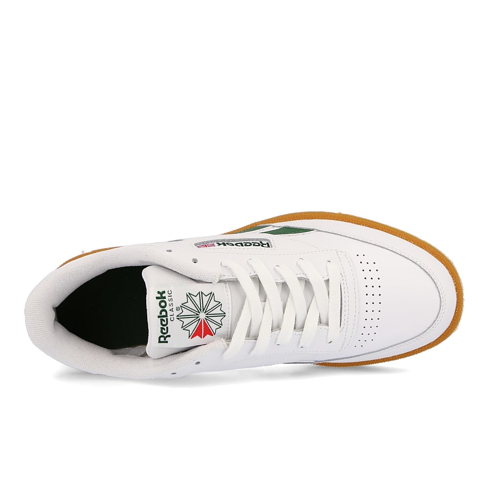 Reebok club c revenge White-Utility Green-Gum Sneakers  Detailfoto | Overkill