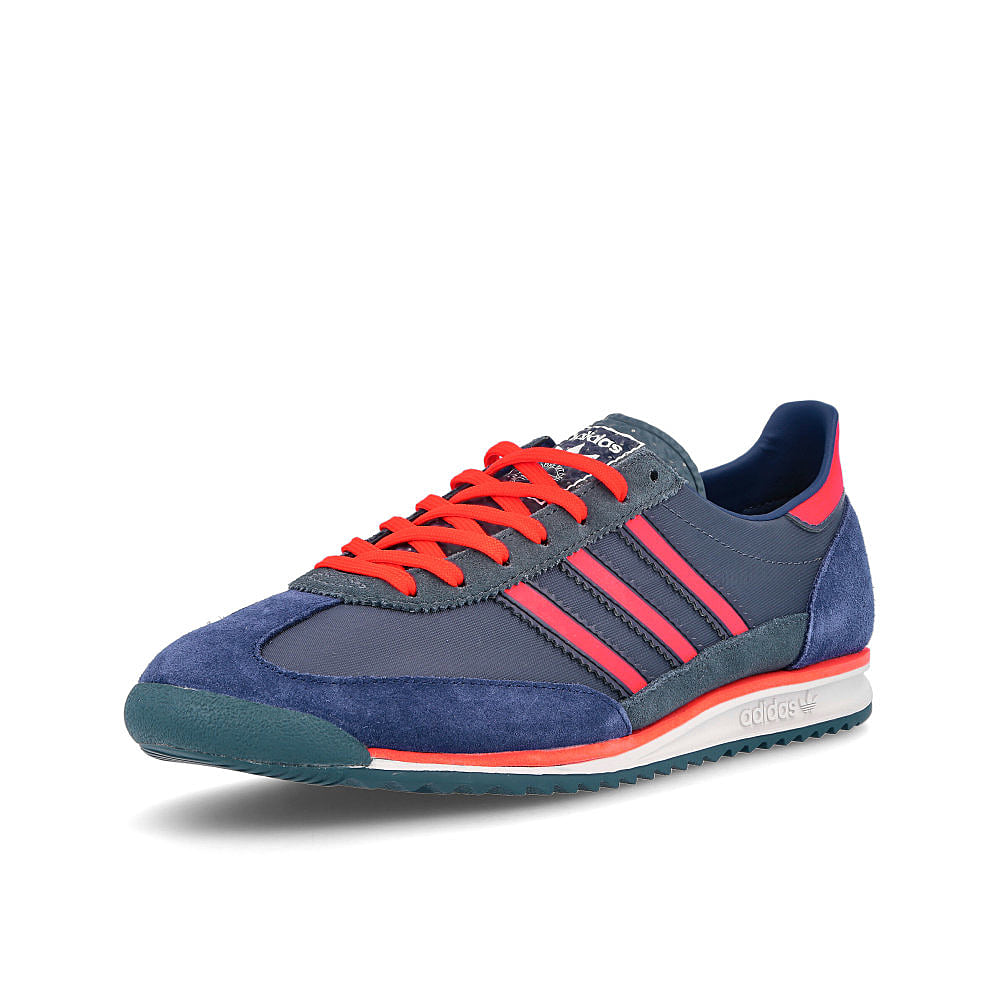 adidas sl 72 Legacy Blue-Solar Red-Tech Indigo Sneakers  Close Up | Overkill